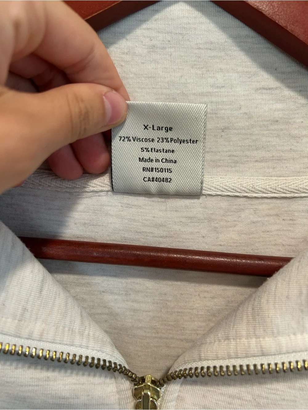 Varley Cream Quarter-Zip Sweater